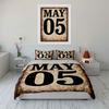 "May 05 text design." Bedding sets Duvet cover sets Duvet covers Pillowcases(1 * Duvet Cover 2 * Pillowcases, without duvet insert)