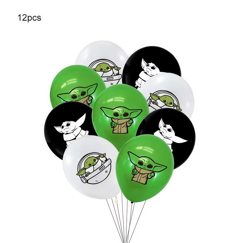 Star Waring Yoda Baby Theme Birthday Party Decoration Plate Napkin Cup Balloons Banner for Boys Favor Baby Shower Supplies Gifts