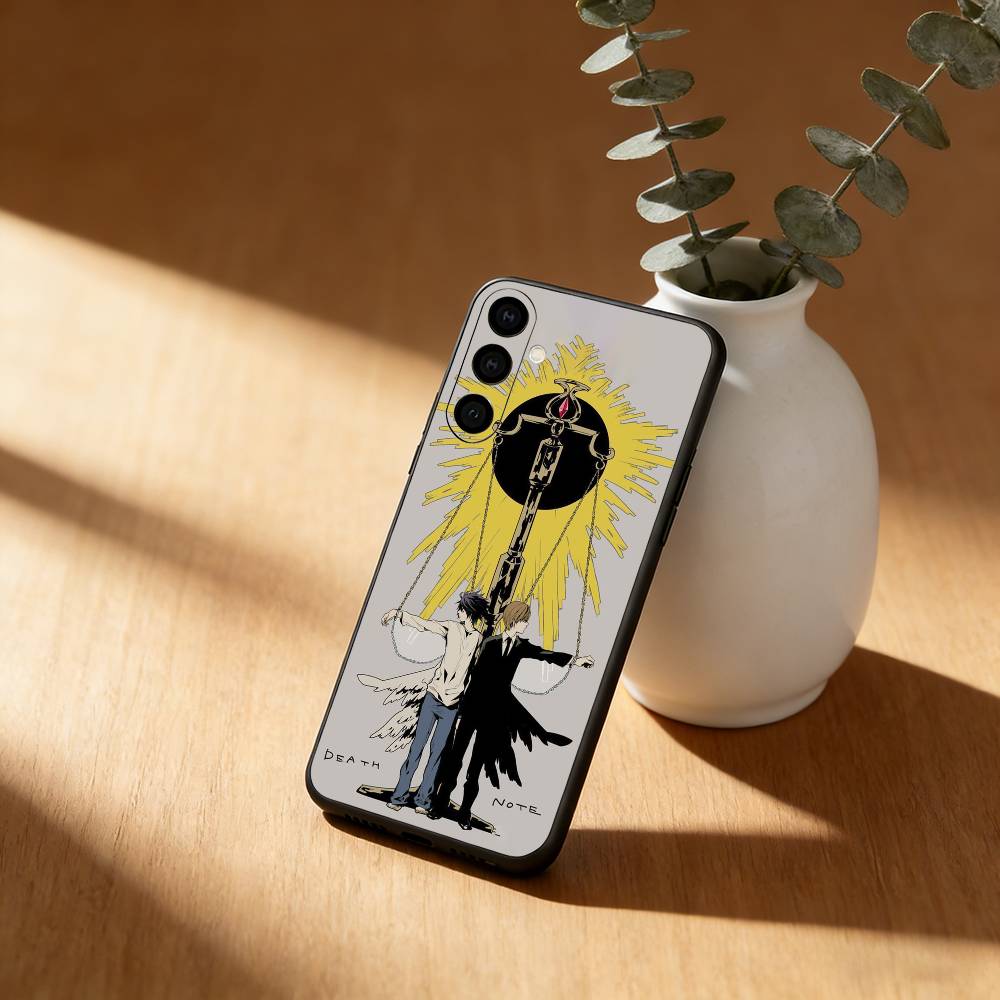 Anime D-Death Note Phone Case For Samsung GalaxyA13,21s,22,31,32,52,53,71,72,73,Soft Black Cover