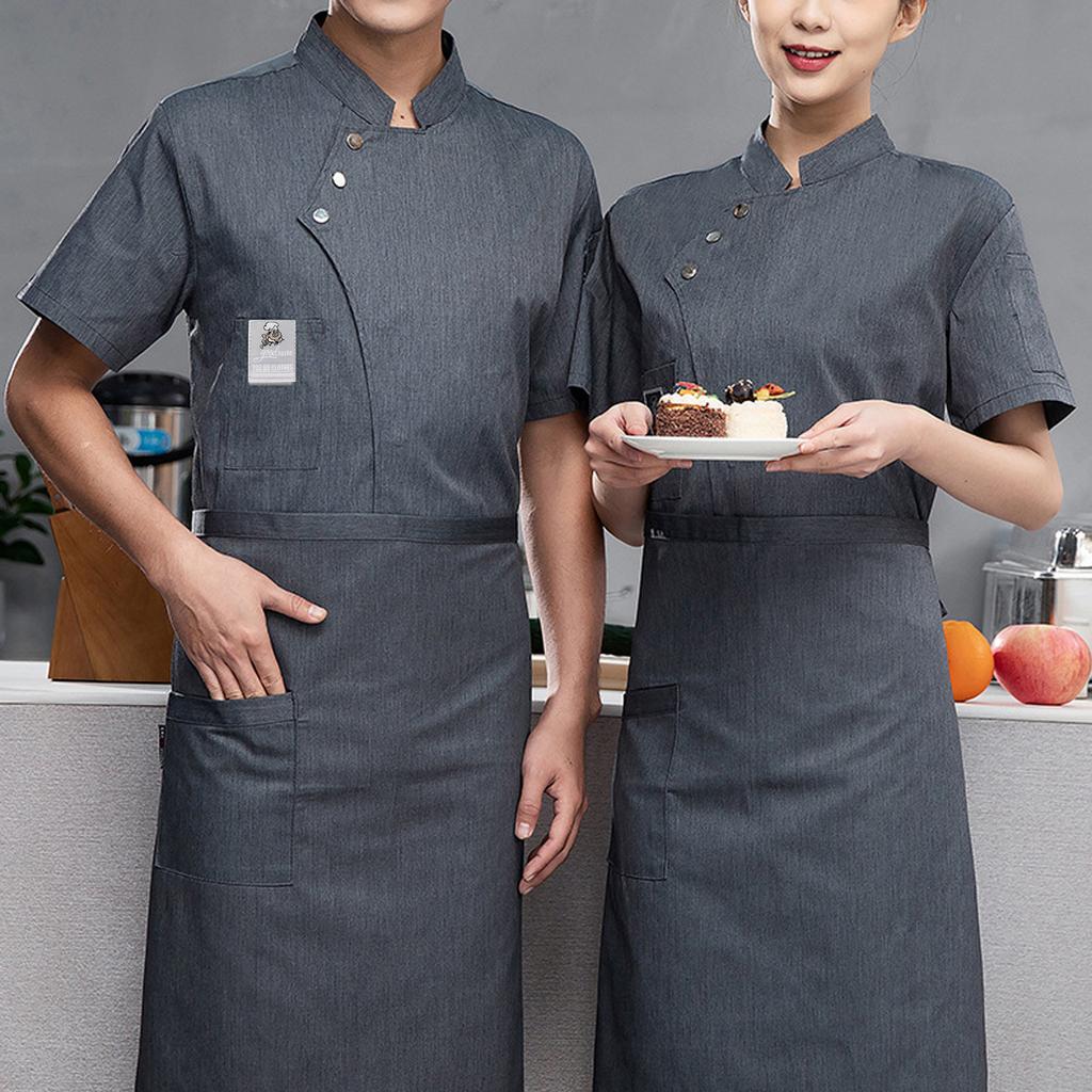 Униформа шеф-повара, мужская одежда с рукавами, рабочая униформа для общественного питания, кухонная форма, мужской топ