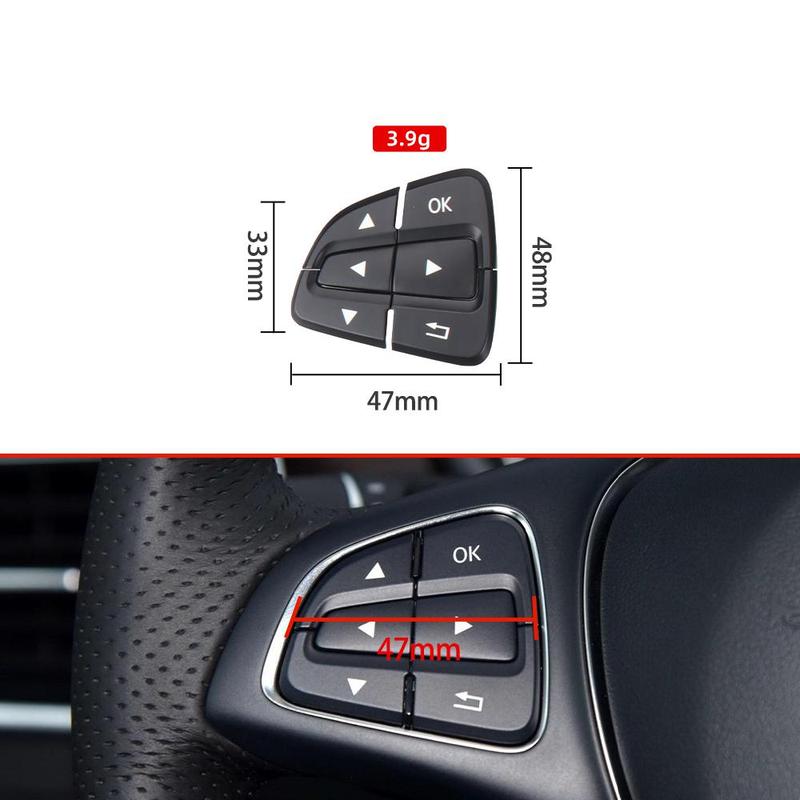 Для Mercedes Benz W218 W246 W117 W172 W176 Новая кнопка управления на рулевом колесе Многофункциональная кнопка Аксессуары для интерьера