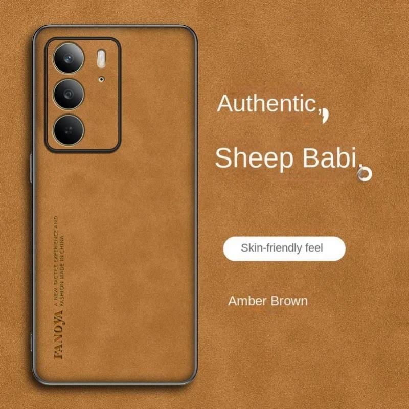 Простой кожаный удобный замшевый чехол для Realme C75 C 75 Мягкий силиконовый защитный чехол для линз Realme C75 C67 C61 C63 C65 C55 C53 C51