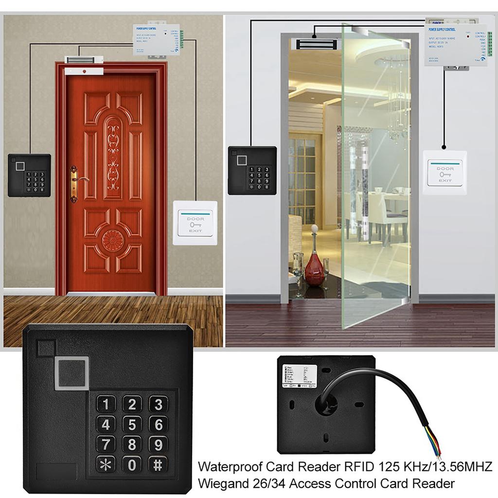 Водонепроницаемый RFID 125 кГц/13,56 МГц Wiegand 26/34 считыватель карт контроля доступа (IC-ридер)