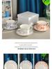 D Home Роскошный набор для кофе и чая: Чашка и блюдце на двоих в подарочной упаковке – Элегантная посуда для послеобеденного чая