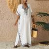 Ladies Loose Beach Cover Up Robe Vacation Sun Shirt Cover Up