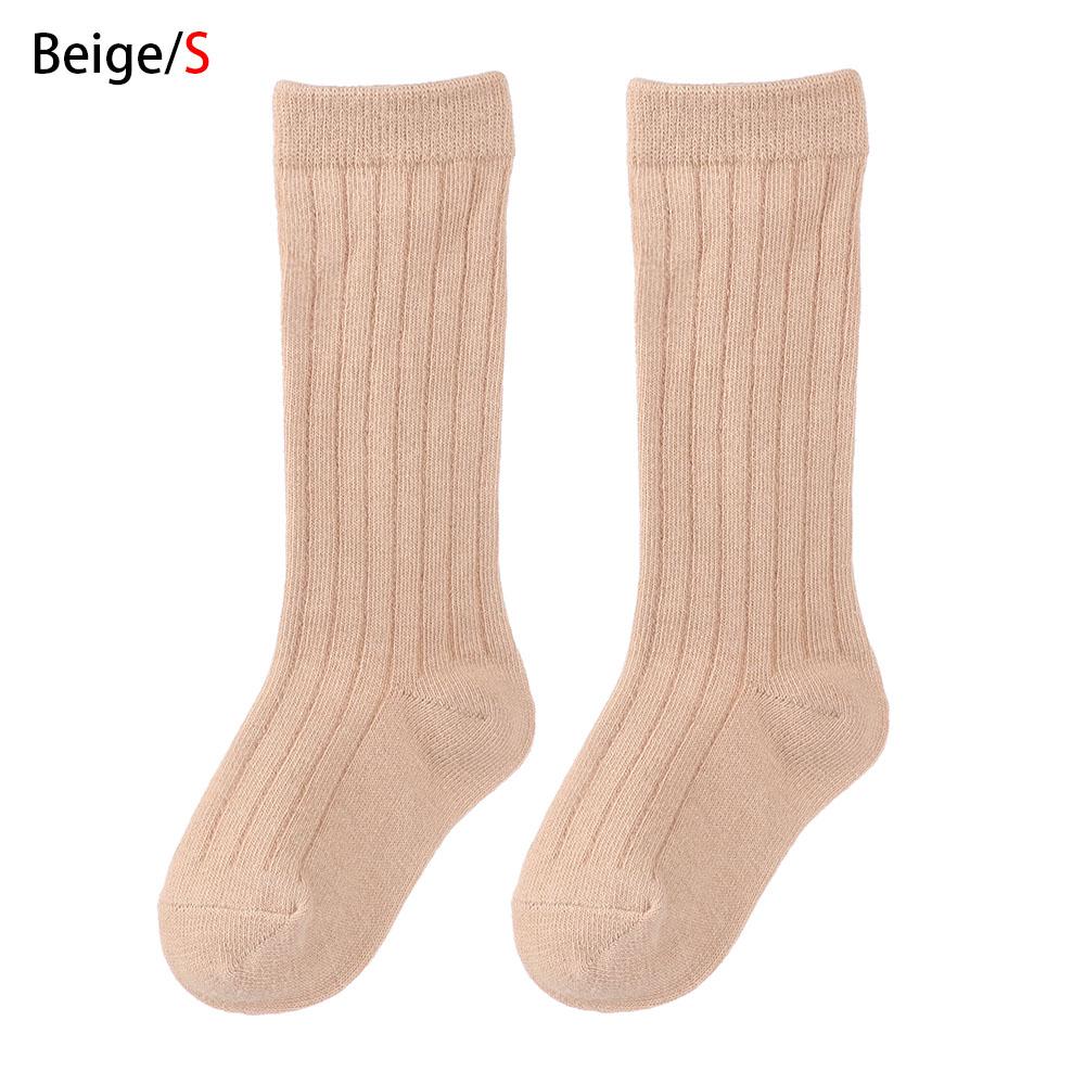 Детские полосатые длинные хлопковые гольфы зимние теплые гетры детские носки