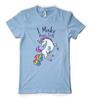 Rainbow Unicorn I Make Magic Farts Funny Cute Personalised Unisex Adult T Shirt