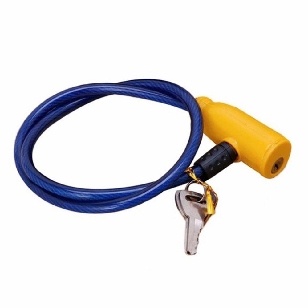 Hot 8x640mm Security Bike  With 2 Keys Cycling Scooter Safety Bicycle Lock Cable Anti-Theft