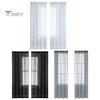 2 шт. оконная марля полупрозрачная декоративная дышащая пасторальная стильная штанга проходящая машинная стирка домашнее украшение оконная прозрачная занавеска бытовая