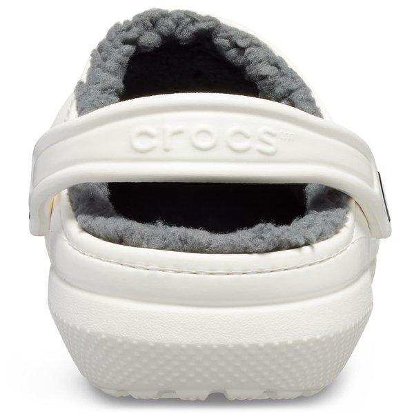 Crocs 203591 10 м Классические сабо с подкладкой Белые Серые