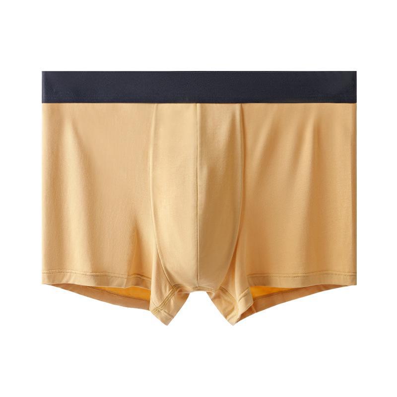 60-Pack Modal Men's Boxer Briefs with Antibacterial Crotch, Mid-Waist, Breathable, Trendy Design