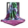Women Fashion Square Vintage Print Satin Neckerchief Sun-Proof Scarf Scarves Shawl High Quality 1PC 90*90cm