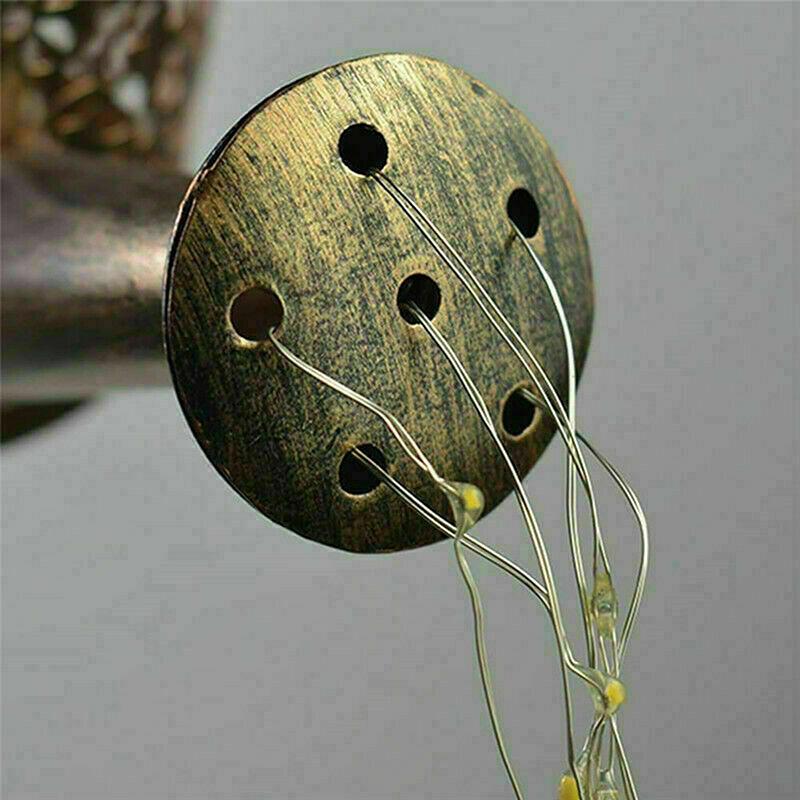 Легкий металлический чайник на солнечной энергии, кованая лампа на солнечной энергии, выдолбленная лампа, светлячок, светильник, садовые принадлежности