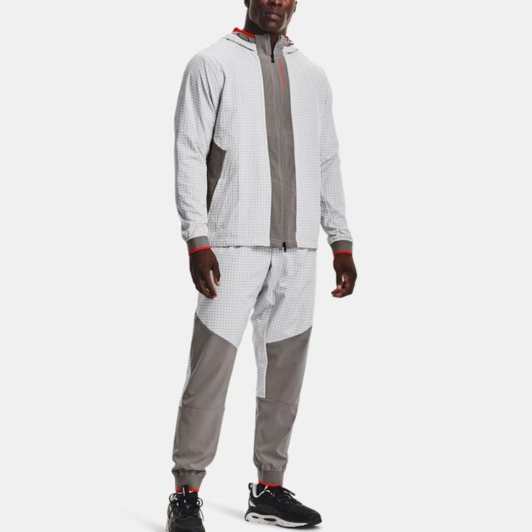 Under Armour Толстовка на молнии Rush Series Color Block Training Мужская Верхняя одежда Серый 1366186-066