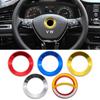 Car Steering Wheel Emblem Badge Ring Case Sticker  For V-W Golf 6 7 Polo CC Tiguan Passat Decoration Logo Sticker Accessories