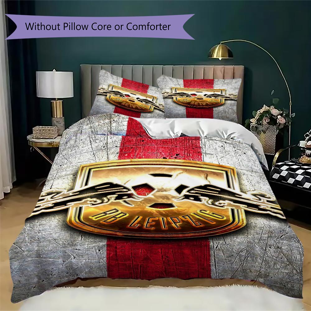 RB Leipzig Pattern Bedding,Quilt Set Quilt Cover Pillowcase Home Birthday Gift(1 * duvet cover + 2 * pillowcase, without core)_lx