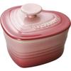 Le Creuset Ramequin d'Amour Heat-Resistant Container (with Lid), Rose Quartz, Heat-Resistant, Cold-Resistant, Microwave-Safe, Oven-Safe, Wedding Gift,