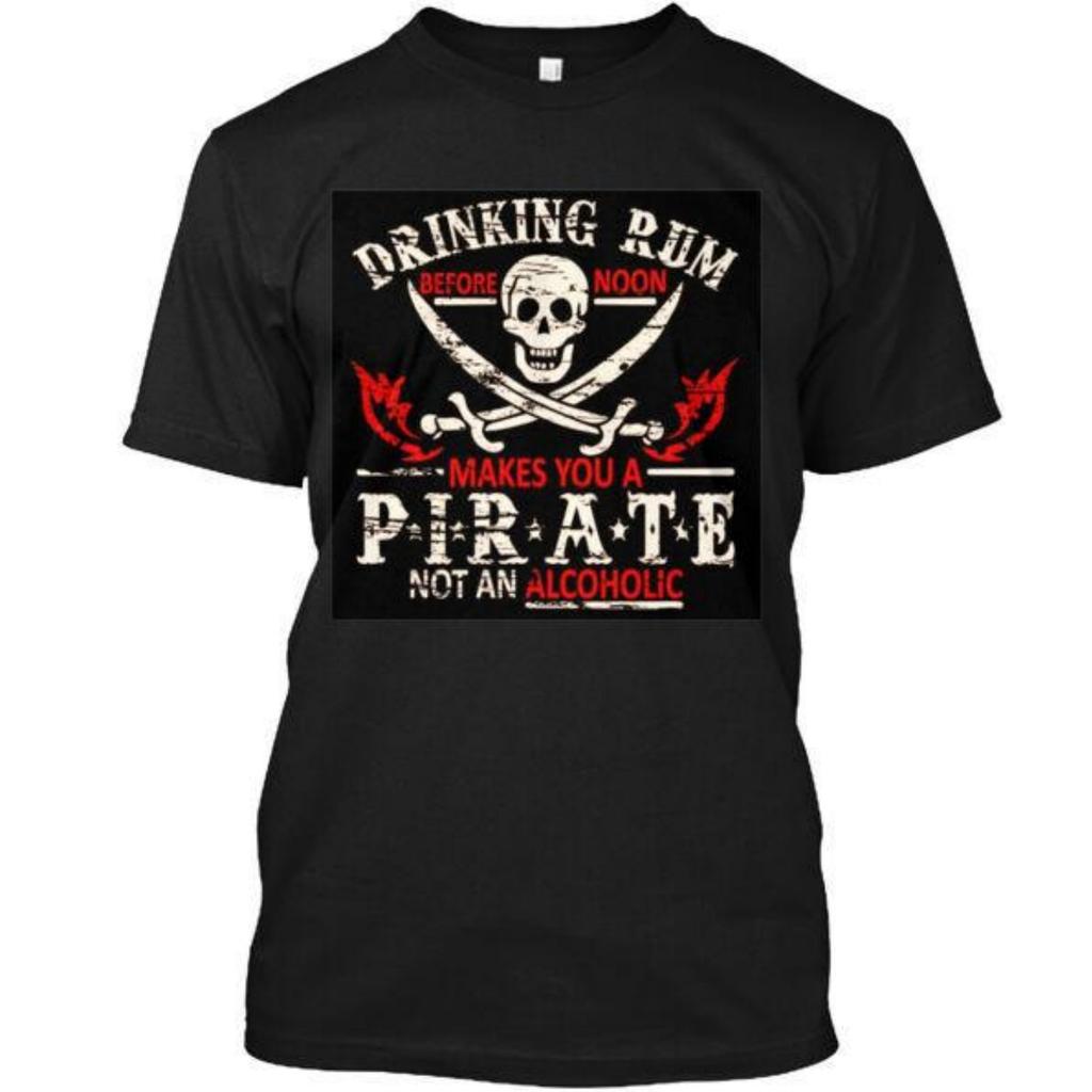 Pirate Rum T-Shirt Made In the USA Size S To 5XL Unisex T-Shirt
