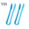 Kitchen Ice Cube Picker 2PCS Plastic Clamp, with Anti-Slip Tooth Pattern, Durable Stable Grip Tong Multi-Use Tongs, for Cubes Bread Bar Salad