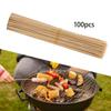 100 Pieces Bamboo Skewers Sticks Barbecue Easy To Use BBQ Portable Supplies Durable Wood