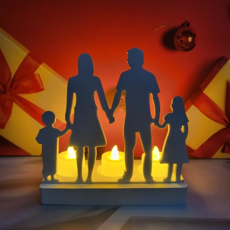 Семья из четырех форм для подсвечников Семья из четырех форм для подсвечников для рукоделия Подсвечник для чайной свечи Украшения для комнаты