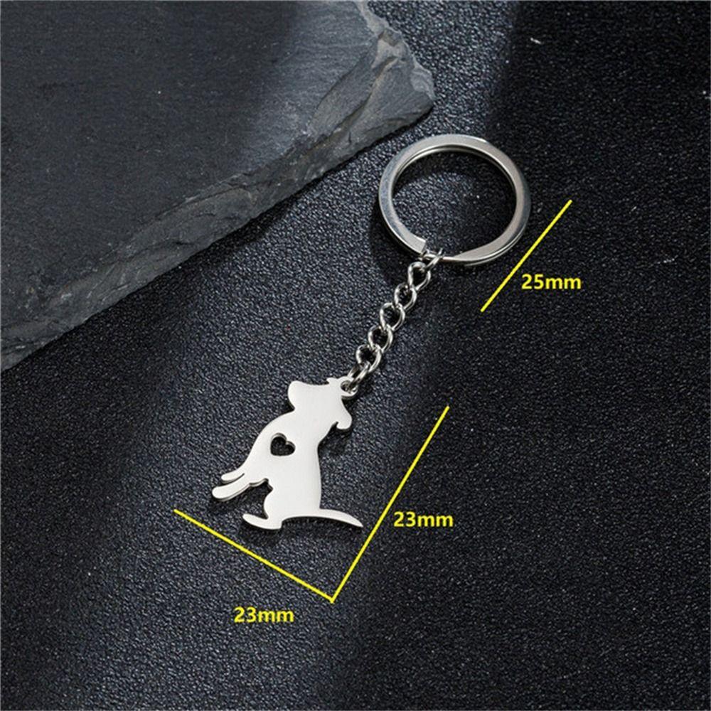 Брелок в виде животного, подвеска в виде собаки, брелок из нержавеющей стали, брелок в виде памятного знака для питомца, брелок в виде собаки, сумка, ювелирные изделия
