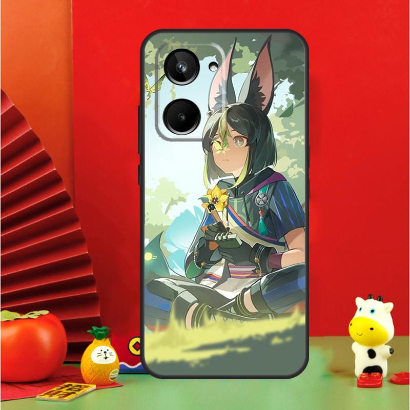 Чехол Genshin Impact Тигнари для Realme 15 Pro GT7 GT6 10 11 12 13 14 Pro Plus C67 C63 C61 C55 C51 C53 C35 C75 C65