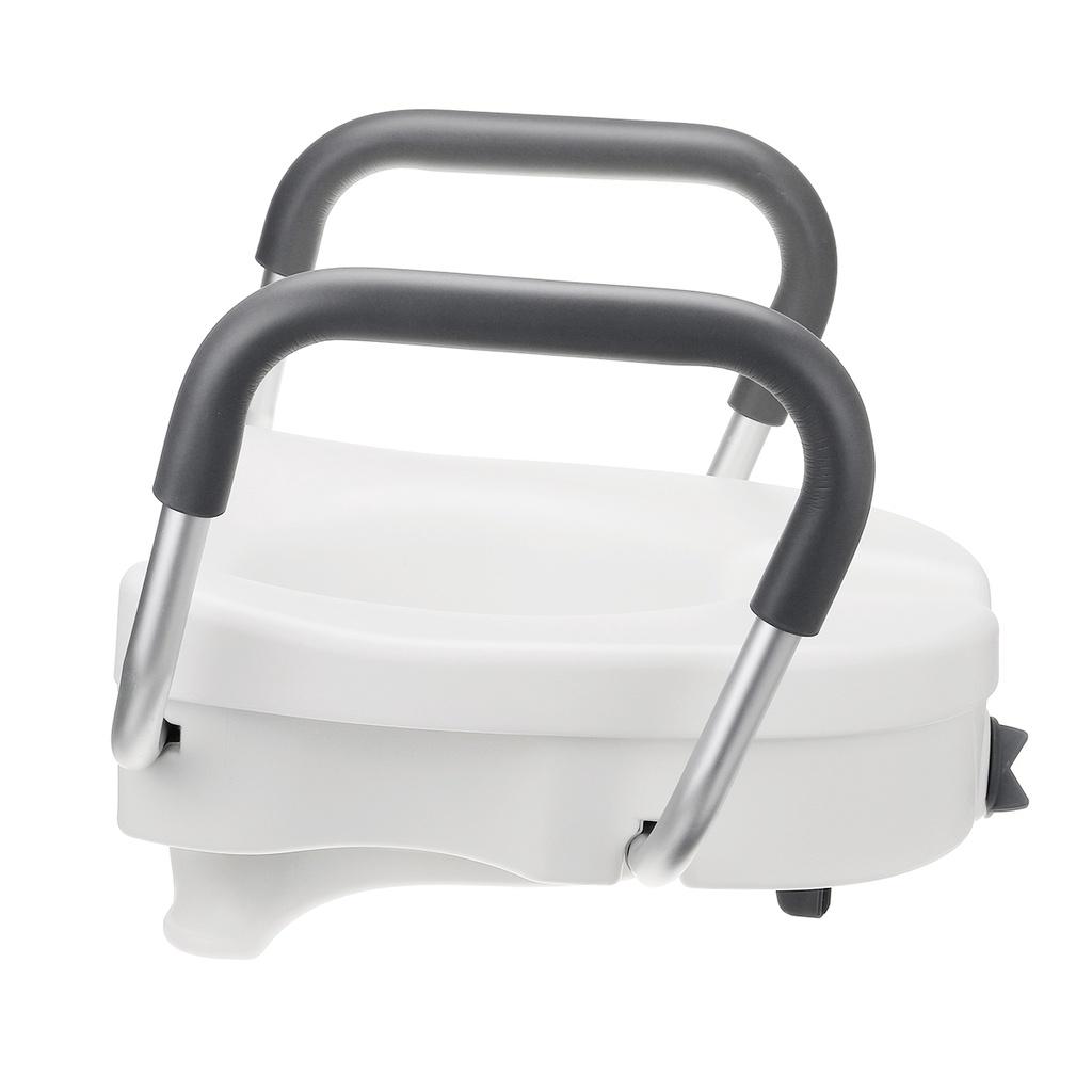 Removable Raised Toilet Seat With Arms Handles Padded Disability Aid Elderly Supports