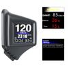 Многофункциональный гаджет HUD OBD2+GPS Бортовой компьютер Накладка на стойку А Высокие обороты Турбо Давление масла Температура воды GPS Спидометр