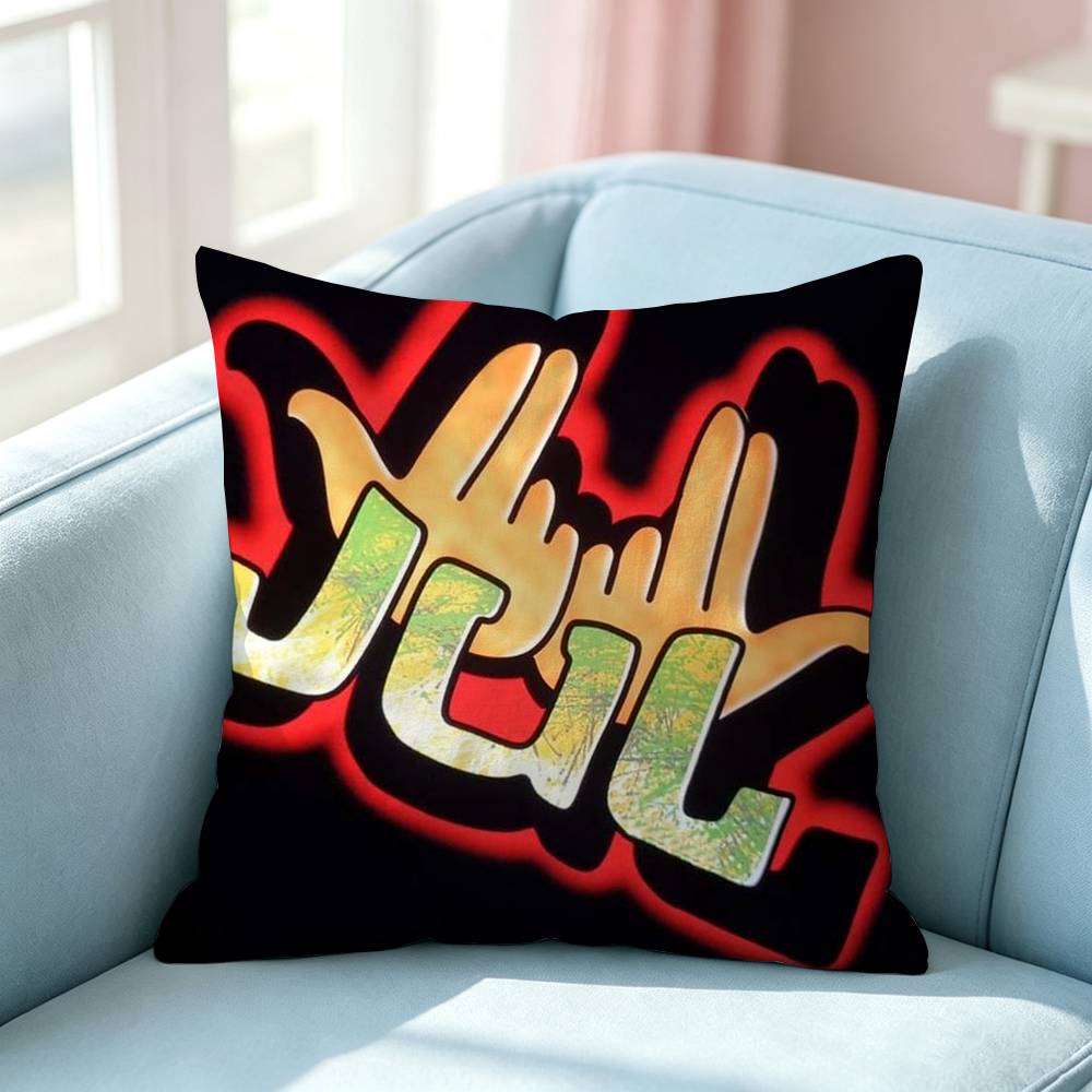 Toptier rappers Jul Logo Pillow Case Square DoubleSided Sofa Cushion Cover Bedroom Bedside Pillow