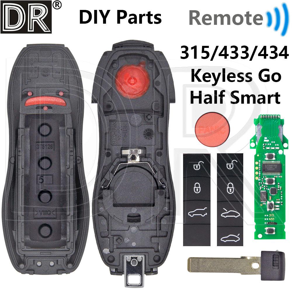 Отличный ID49 PCF7945P 315/433/434 МГц Без Бесключевого Доступа/Keyless Go Автомобильный Пульт Ключ Запчасти для DIY Для Porsche Macan Panamera Cayenne