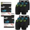Puma Men' Boxer Shorts 6 Pack Cotton Panties Black Mix Logo Size
