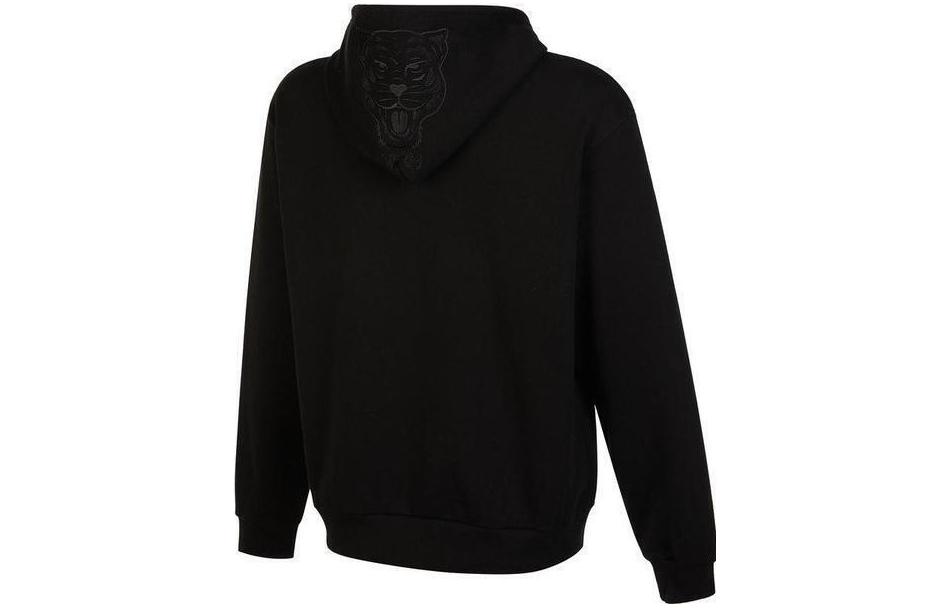 Men's PUMA Sweatshirts Unisex Black Hooded Moderate Regular