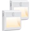 LED Night Light - Set of 2 - Motion Sensor - 4000K Natural White - Adhesive