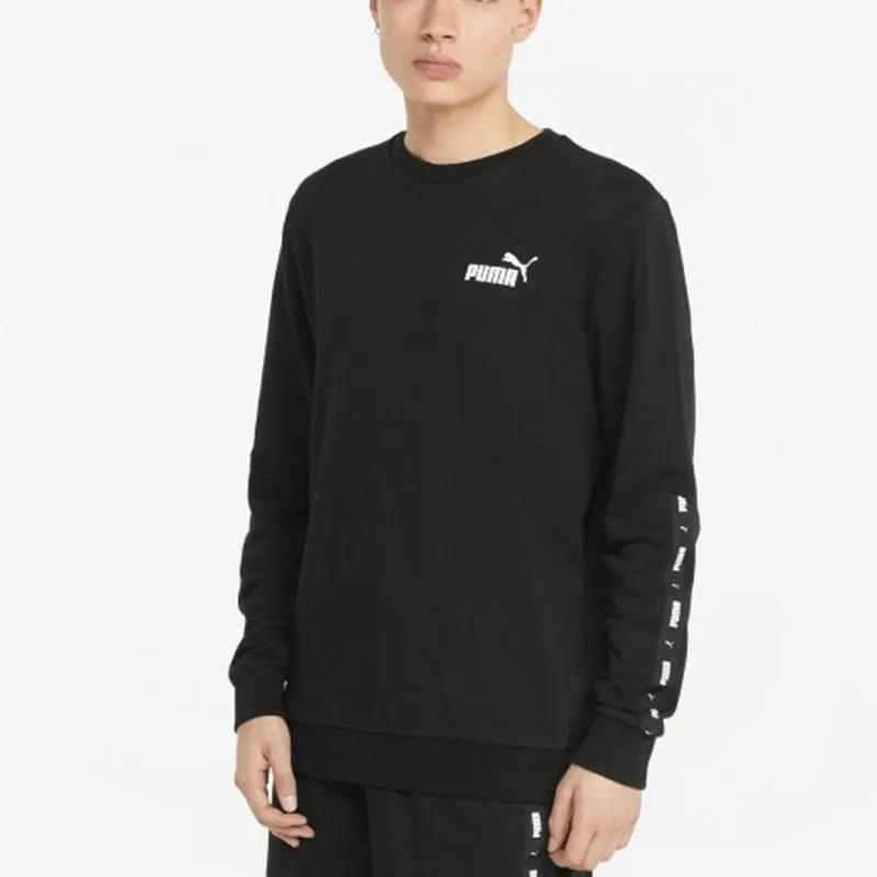 PUMA Sweatshirts Men's Black Crew Neck Moderate Regular (Unisex) Sweatshirts 849562 01
