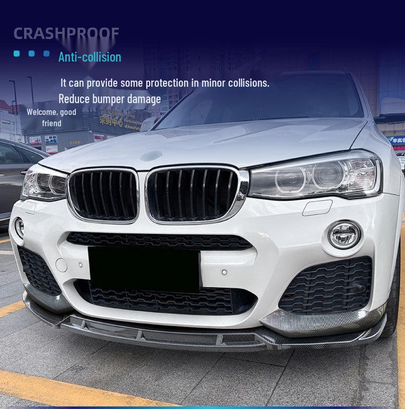 Модификация углового спойлера переднего бампера BMW