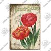 Putuo Decor Цветок Винтажная Металлическая Табличка Жестяная Табличка Декоративная Табличка Сад Гостиная Кухня Клуб Декор Настенное Украшение