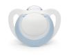 NUK Nook Star Blue Pacifier for Promotes Beautiful Premium Silicone Includes Disinfectant Perfect Baby Gift 0-6 Months, Teething, Model, Case,