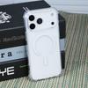 Ударопрочный Бронированный Чехол-Крышка для Magsafe для iPhone 17 Air 16 15 14 13 12 11 Pro Max Plus 17ProMax Мягкий+Жесткий Прозрачный Оригинальный