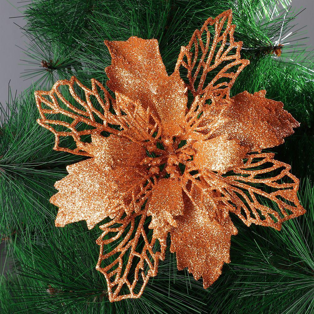 New Year Decor Christmas Tree Decorations Christmas Flowers Fake Flowers Home Xmas Ornaments