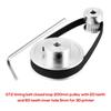 Timing Belt Closed Loop 200mm Pulley 20 Teeth and 60 Teeth Inner Hole 5mm