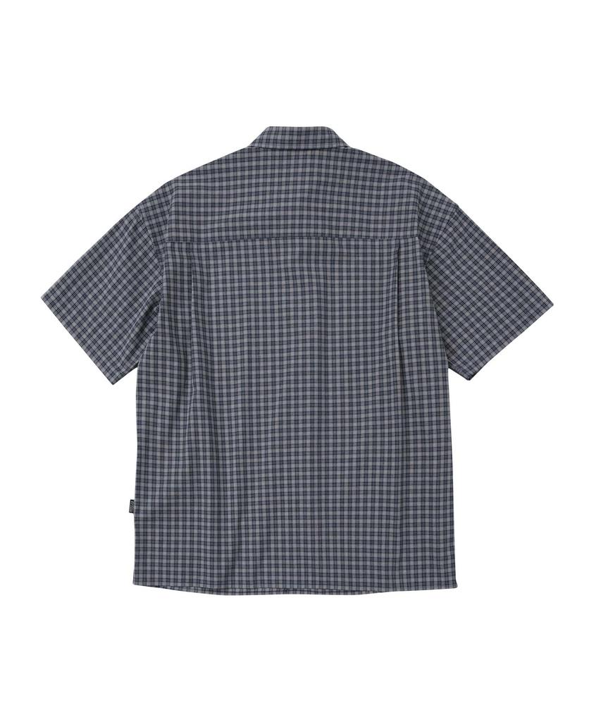 WMC Border Check Half Shirt_Navy