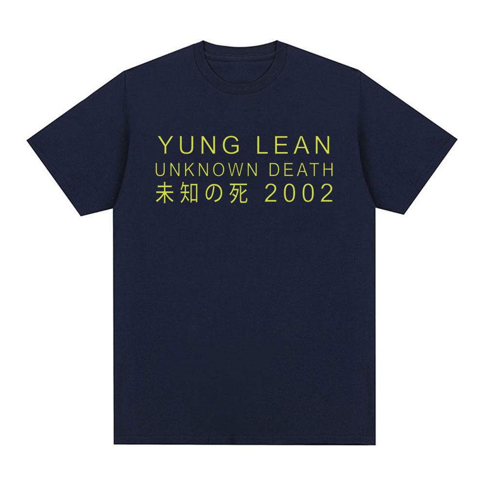 Yung Lean Unknown Death 2002 Альбом Тур Футболка Мужская Женская Мода Повседневные Футболки с Коротким Рукавом Унисекс Высококачественная Хлопковая Футболка