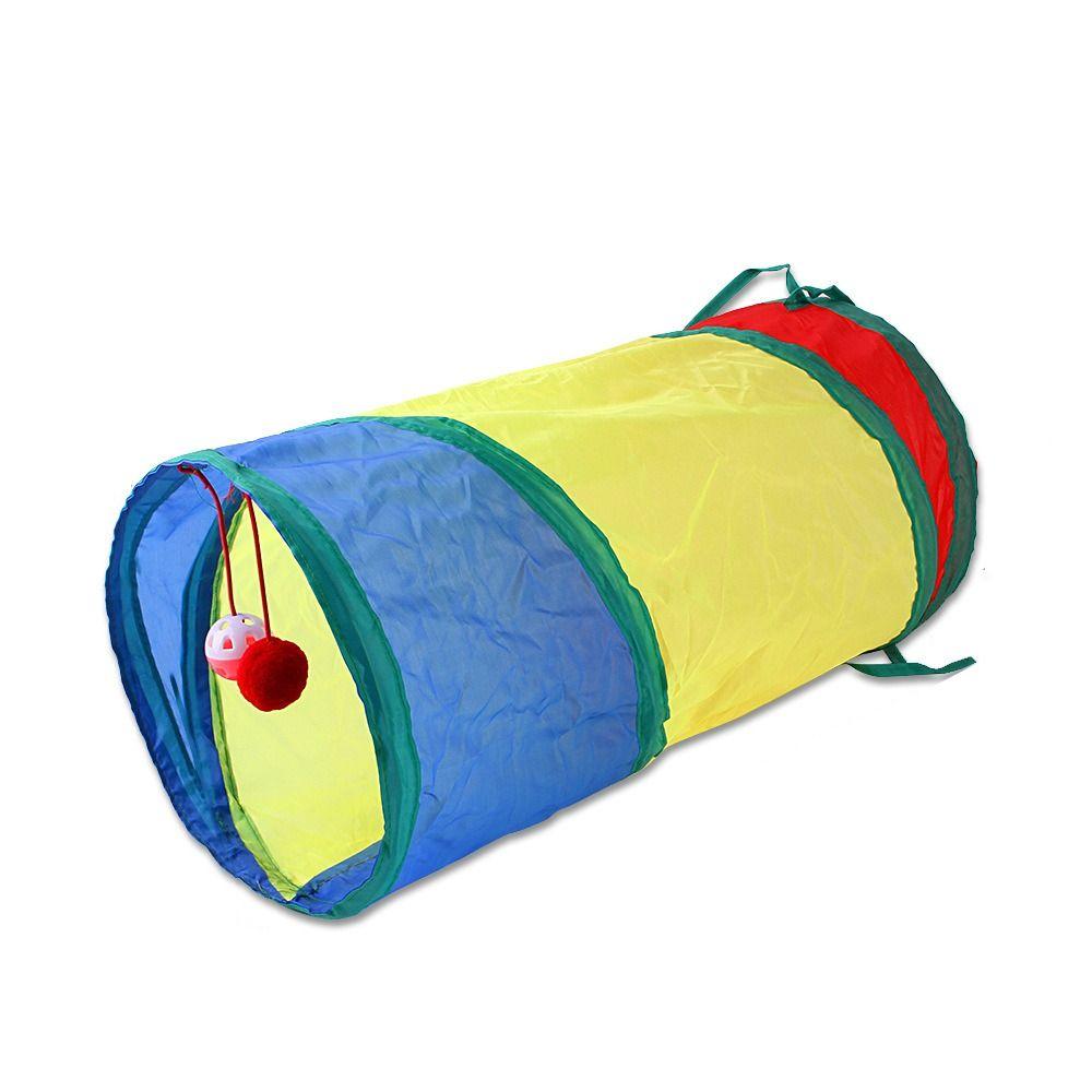 Breathable Cat Tunnel Tube Polyester+Steel Wire Pet Fun Play Toy Portable Cat Nest  Cat