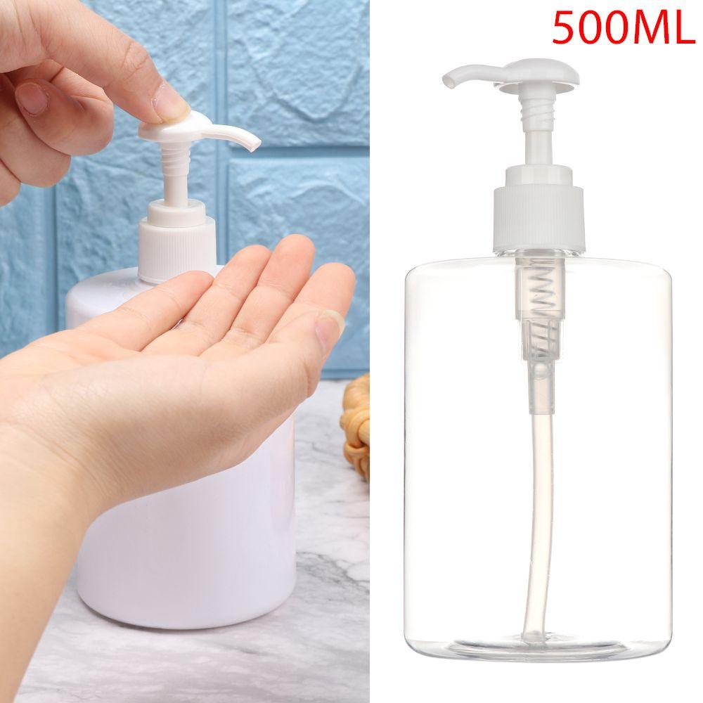 Прозрачный круглый дозатор для мыла с круглой головкой и гелем для душа