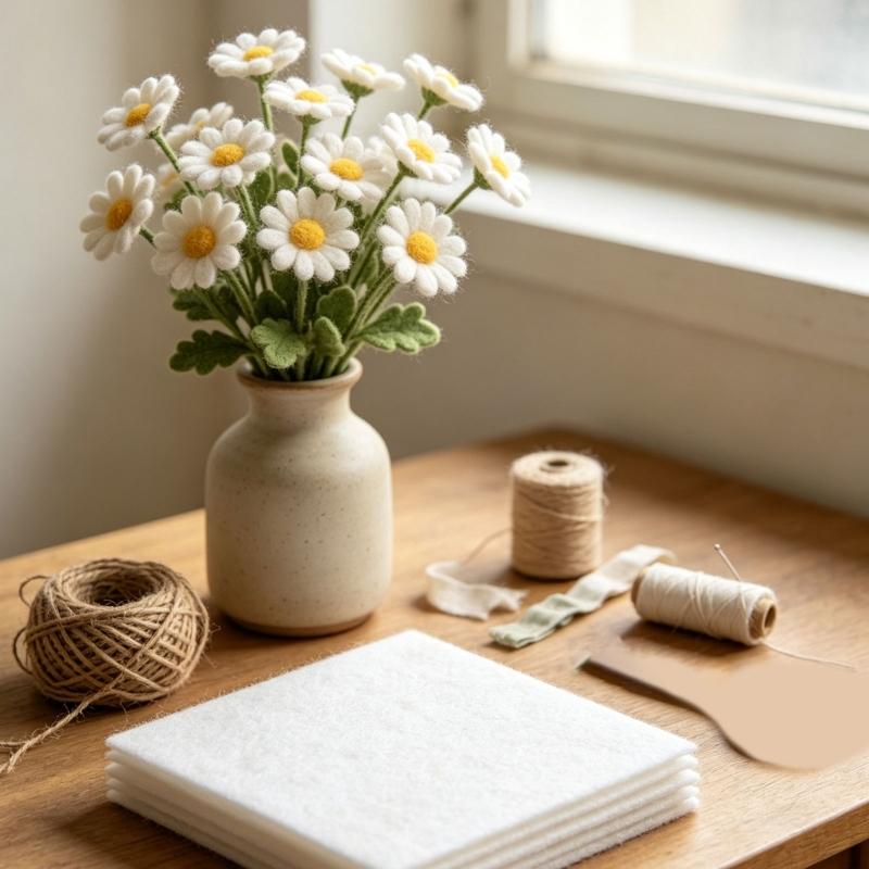 Листы мягкой фетровой ткани для шитья и поделок DIY, Белые, 10 штук, Квадраты 28,5x29 см для аппликаций, Декоративной заплатки и Рукодельных проектов