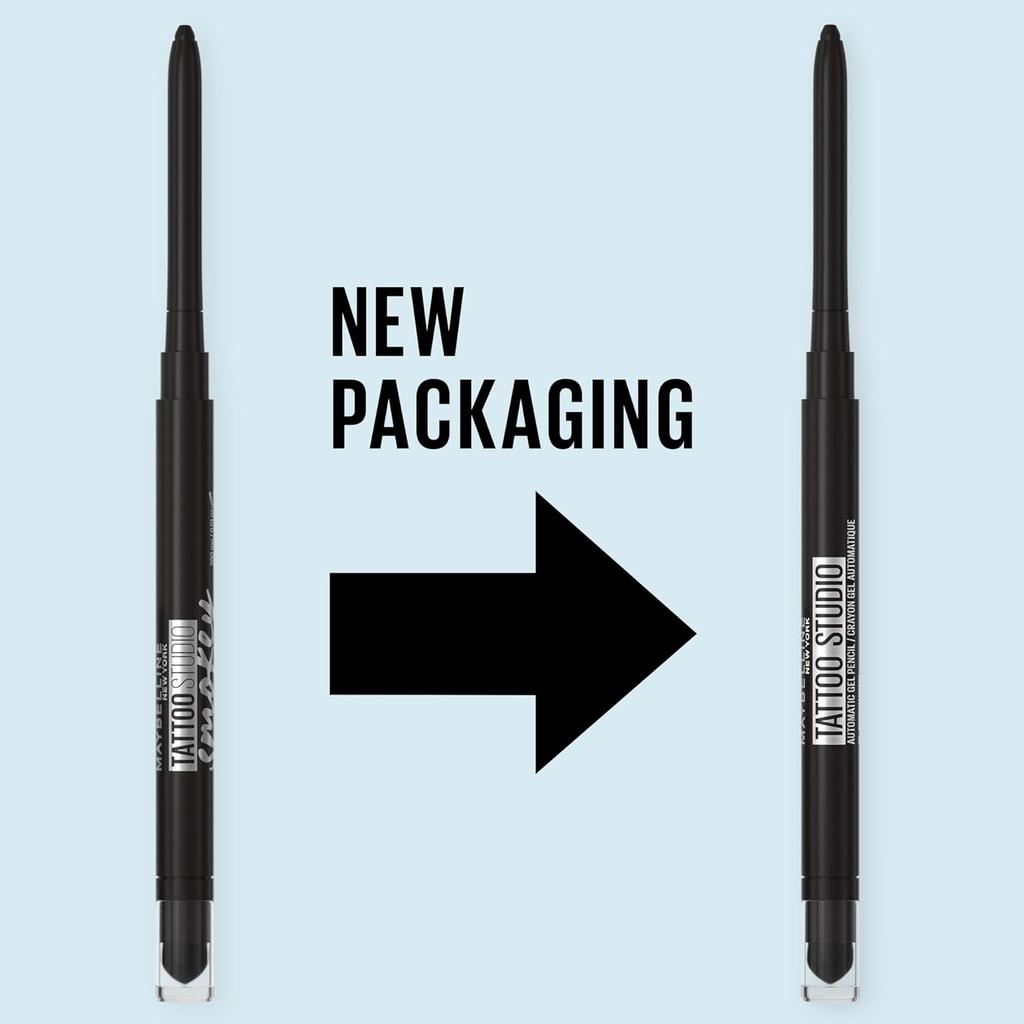 Maybelline New York Smudge Proof Waterproof Gel Eyeliner Pencil Tattoo Studio Smokey Black 0.28g
