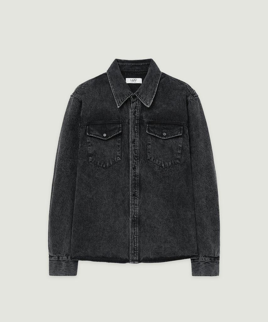 LMOOD Armor Denim Shirt Pepper Black