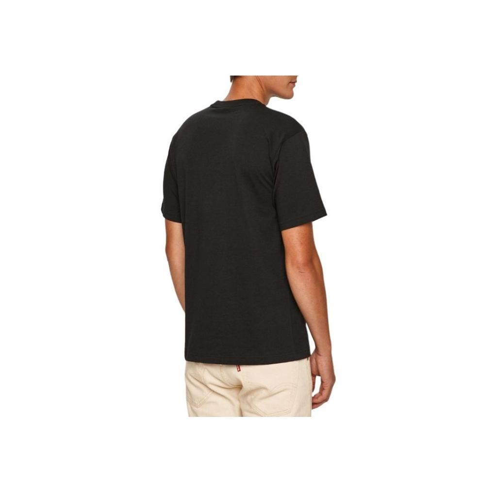 Adidas Оригинальная дышащая повседневная спортивная футболка с логотипом и принтом свободного кроя, с круглым вырезом и коротким рукавом, мужские футболки черного цвета GD2102