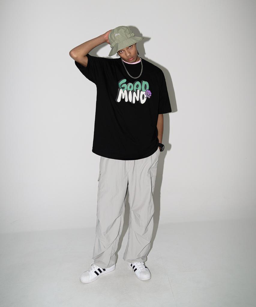PUNCHLINE Goodmind Short Sleeve 4 Types Black Wsst6215